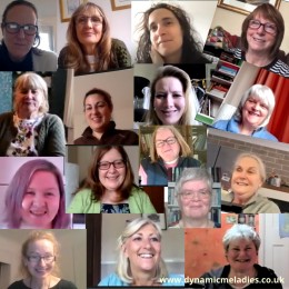 Collage of Dynamic Meladies' group members